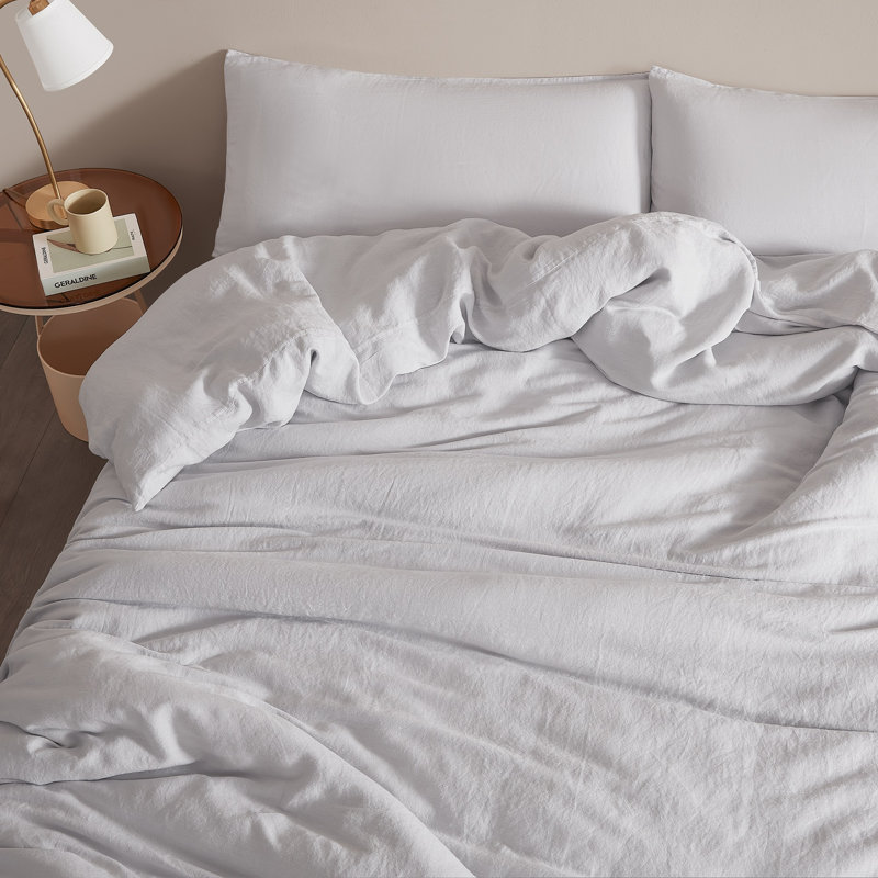 Duvet Cover, Queen Duvet Cover, Light Grey