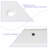 Myhomekeepers 14'' White Ceramic Rectangular Bathroom Sink