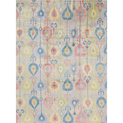 Neo Villa Abstract Area Rug in Yellow/Blue/Red