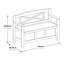 Banc de rangement en bois à couvercle relevable Chesterhill-101898590