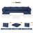 Abbel Outdoor 3.5'' Replaceable Cushion Set Seat and Back Cushions (Set of 6 Cushions, 6 Backrests, 2 Corner Cushions)-Cushion Set Only-83527870