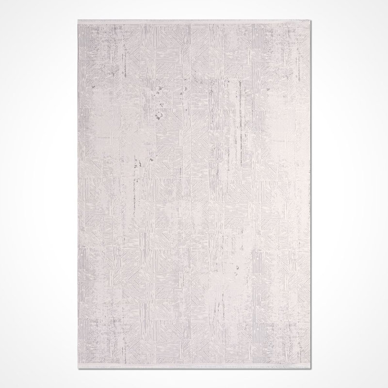Tapis beige moderne lavable à la machine, Tapis de couloir 2 pi 8 po x 6 pi 7 po