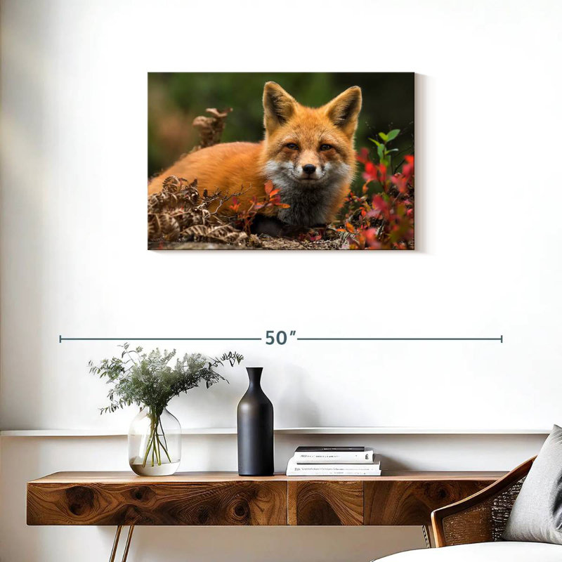 Happy Fox, 20" H x 30" W