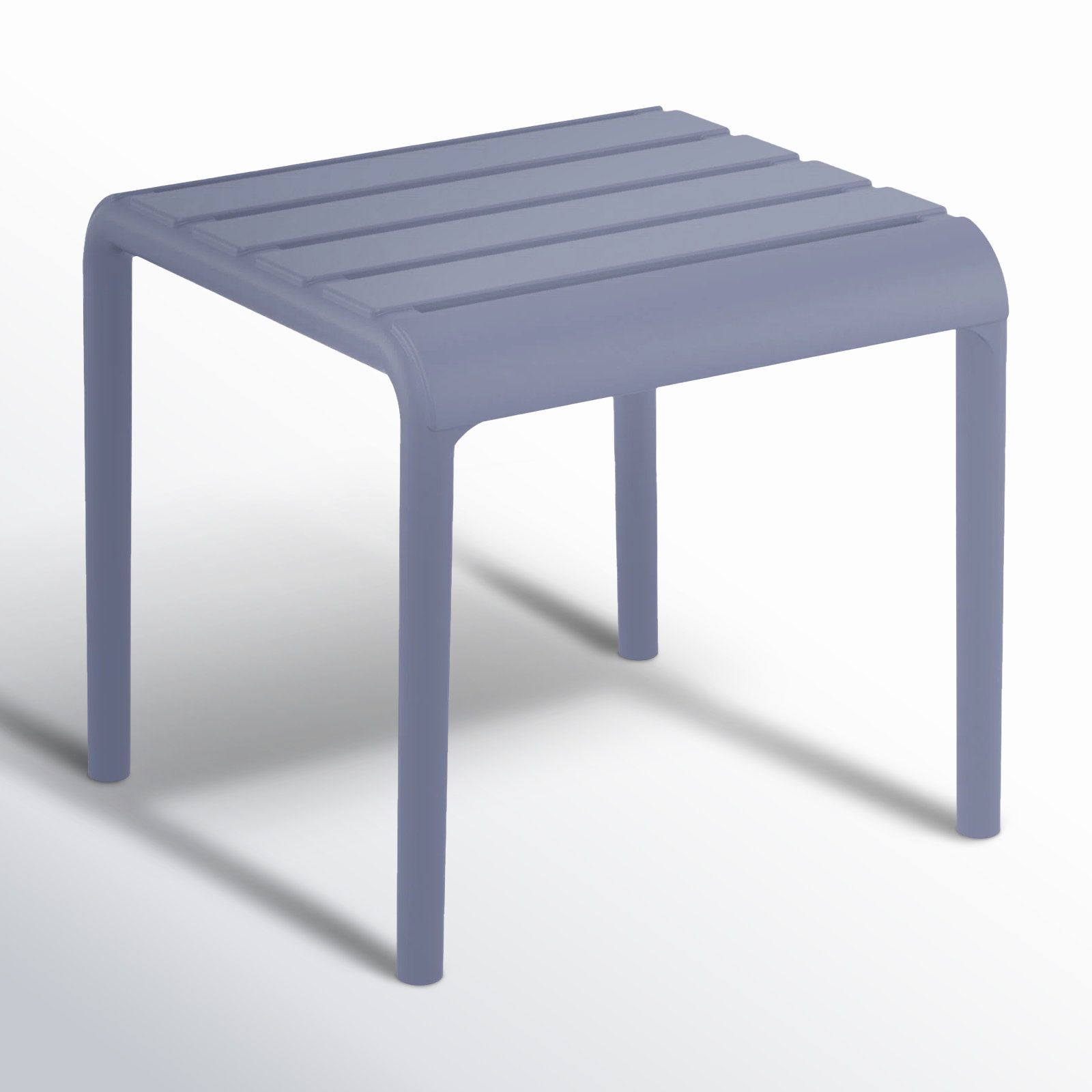 Ruta 16" Patio Side Table, Dark Gray 