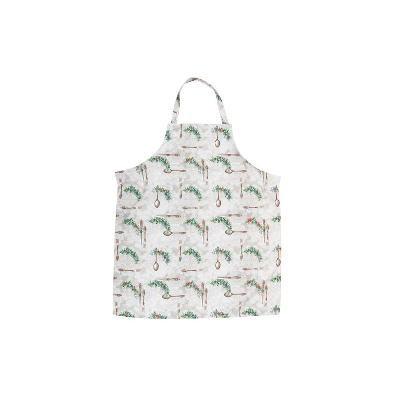 Christmas Floral Bib Apron