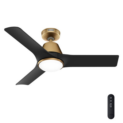 Hunter 44 inch Aeronaut Wi-Fi ENERGY STAR® Damp Rated Ceiling Fan with LED Light Kit and Handheld Remote