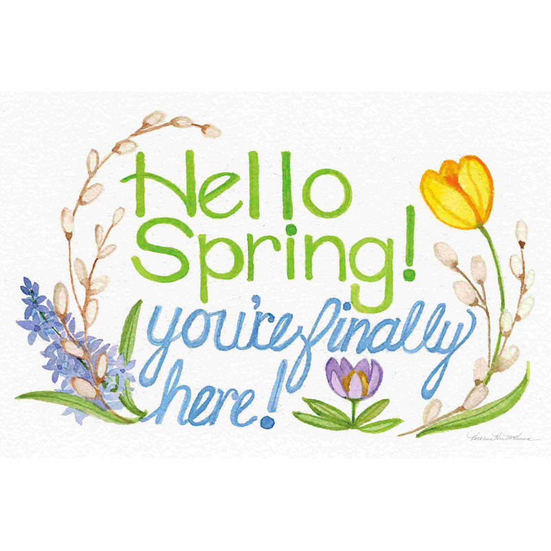 «Spring Saying I», H 20 po x l 30 po