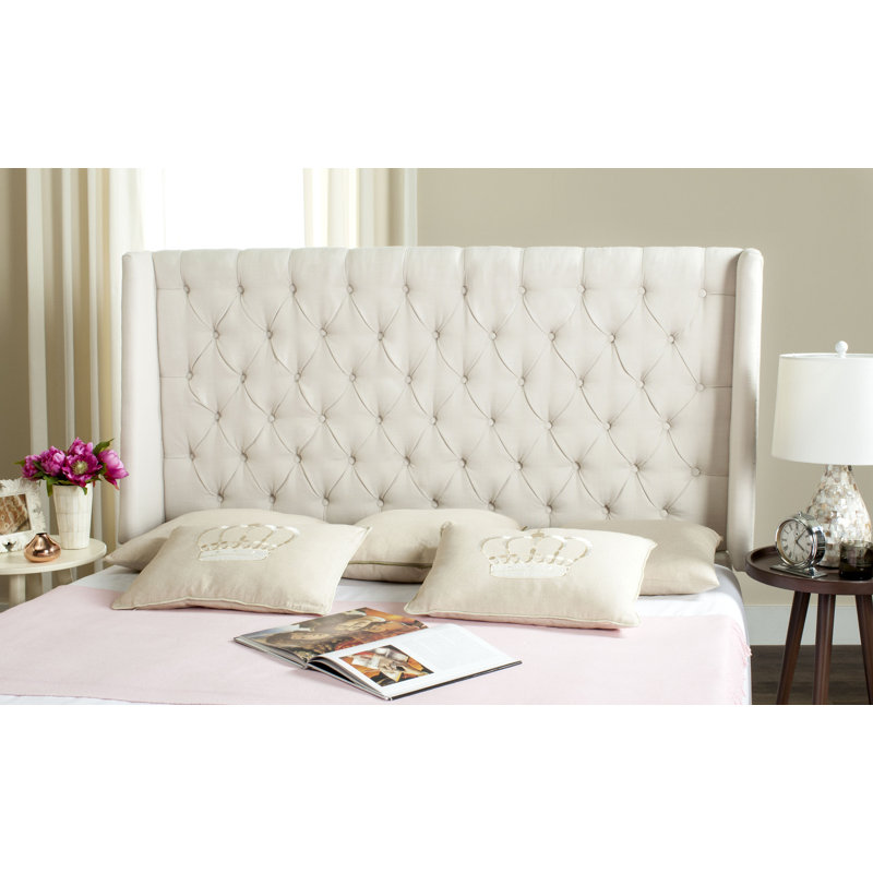 Bertlinde Upholstered Headboard, Full, Velvet Pewter