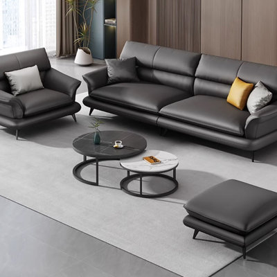 Italian comfortable simple business sofa set