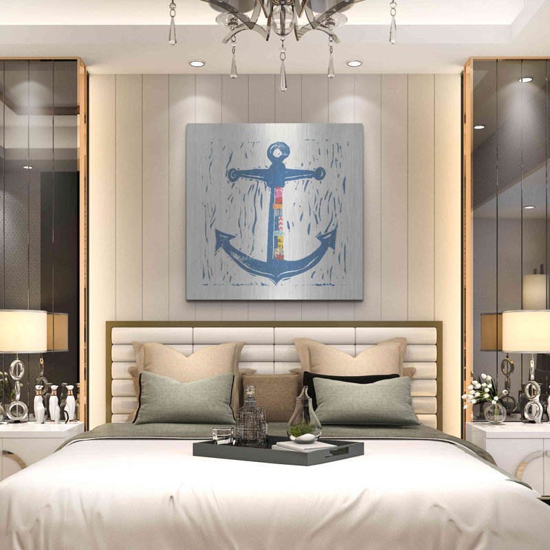 «Nautical Collage III» par Courtney Prahl, H 36 po x l 36 po