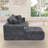 108" Chenille Compression Sectional Sofa with Chaise,Tufted Seat, No Assembly-444880967-444880988