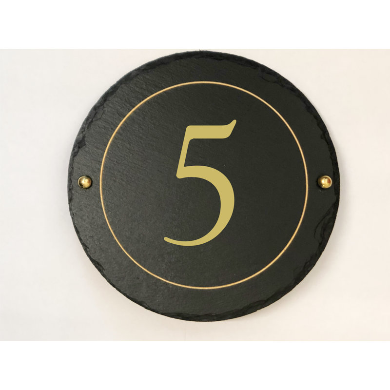 Easingwold 24cm H Stone House Number, 5