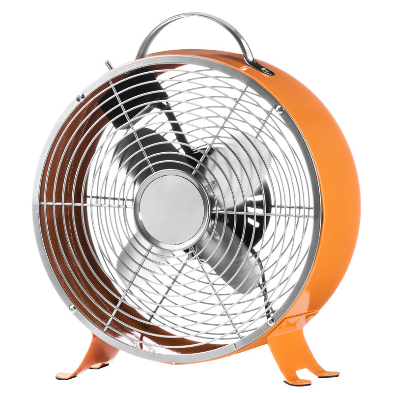 Retro Table Fan, Orange