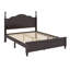 Structure de lit plateforme en bois, lit plateforme de style rétro avec support en lattes de bois