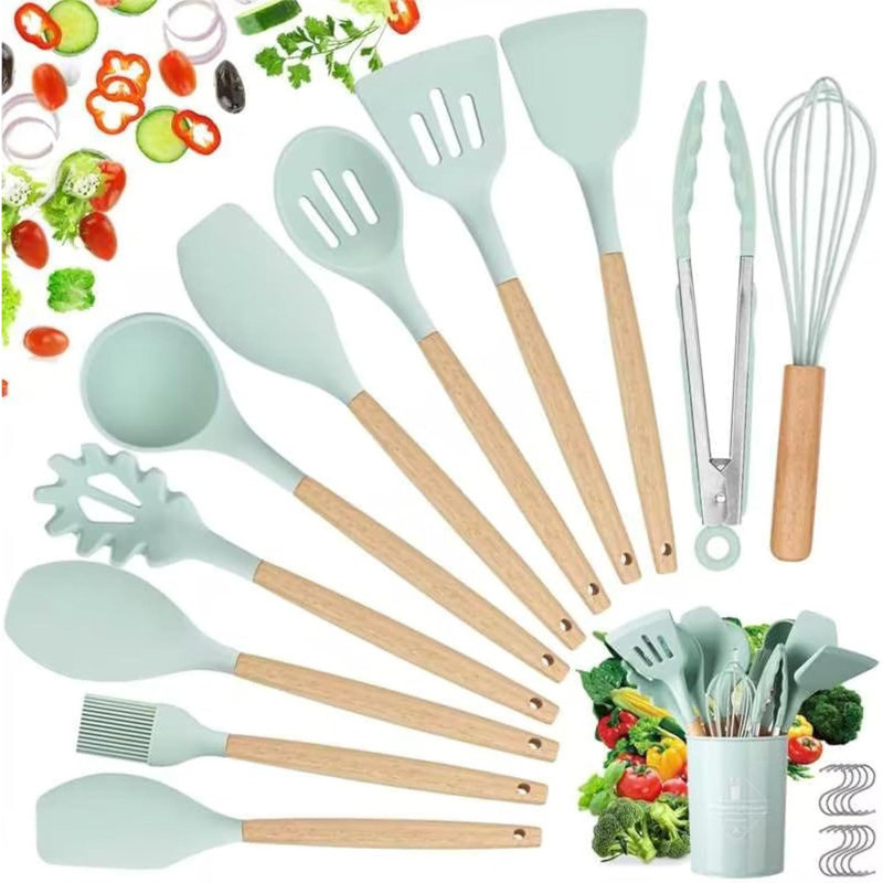 Rareweaves 22 Utensil Set, Green