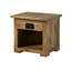 Railway 50cm W Solid Wood Bedside Table-106669842