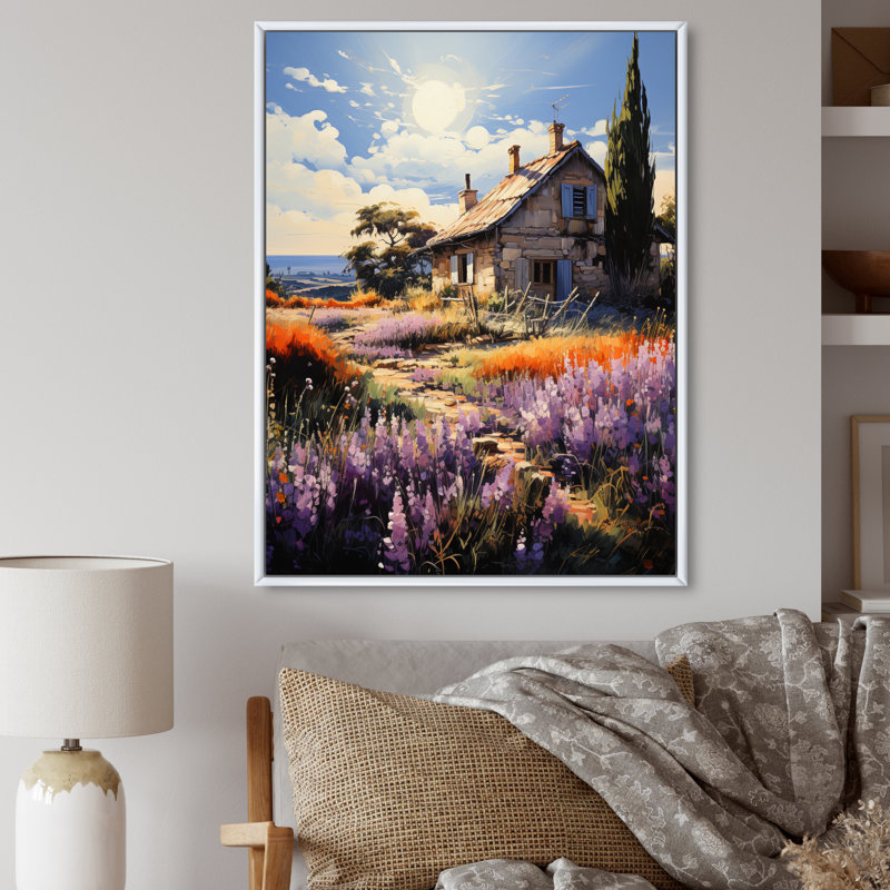 Hilkowski Farmhouse Garden Whispers Pointillism II, H 20 po x l 12 po x P 1 po, Blanc