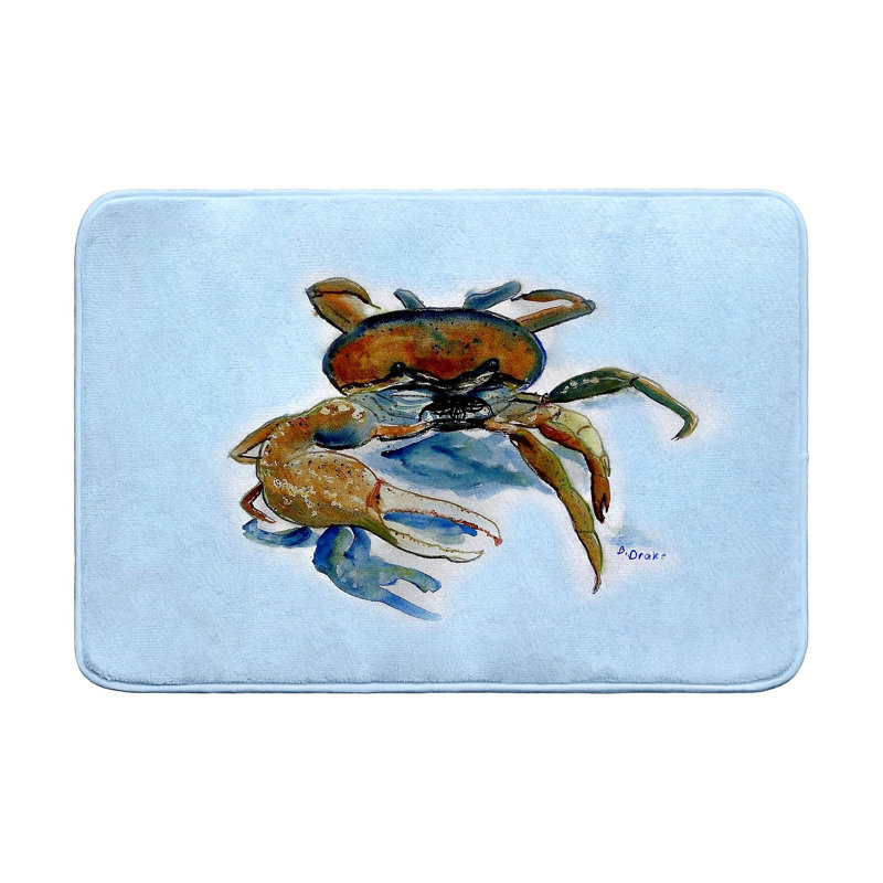 Tapis de bain Fiddler Crab, L 36 po x l 24 po