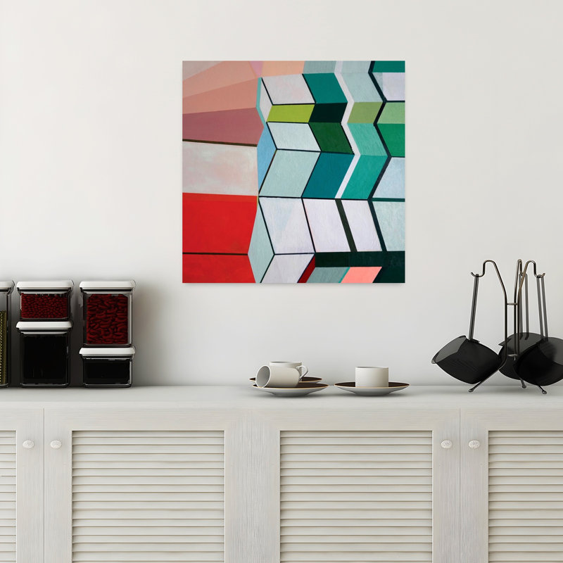 Angles n ° 3, art moderne abstrait, H 18 po x l 18 po