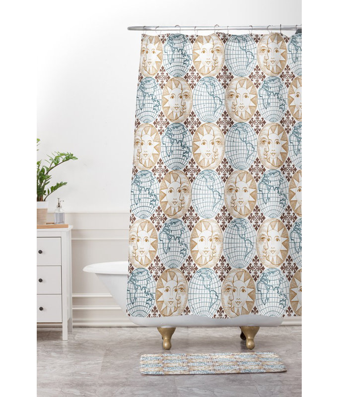 Tapis pour salle de bain soleil terre