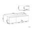 1200 mm Wall Mounted Single Vanity with Integrated Ceramic Basin