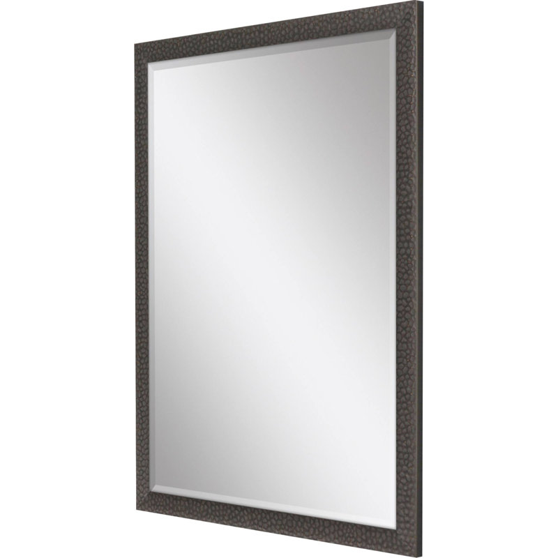Miroir mural biseauté en bois sahwn, 39 po x 27 po