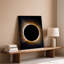Reproduction d'art sur toile, une éclipse solaire à couper le souffle capturée dans un gros plan dramatique mettant en vedette la silhouette sombre de la lune-820648296
