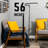Palni 56'' Black Steel Pipe Task Floor Lamp