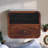 Extra Mini Wall Mounted Curved Oak-Ish Bedside With Open Slot-1752044273