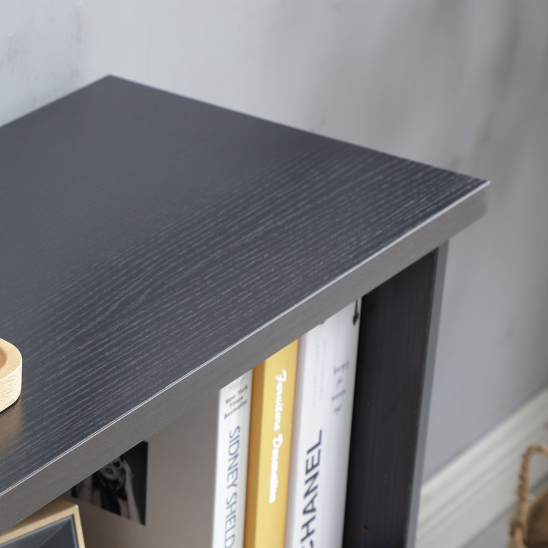 Loreena Cube Bookcase With Adjustable Shelf, Black