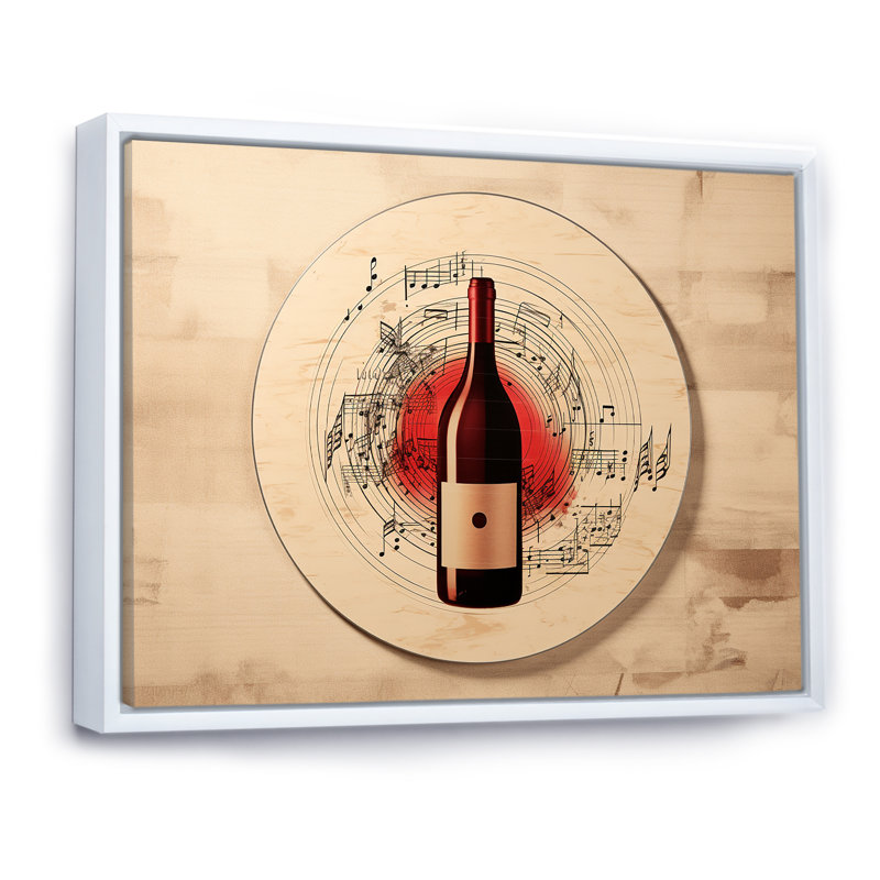 Vinyle vinyle I sur impression sur toile, Cadre flottant blanc, H 16 po x l 32 po