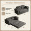 Canapé-lit 2 en 1 pliant convertible, canapé-lit escamotable avec coussins pour la chambre à coucher du salon intérieur-2100681539