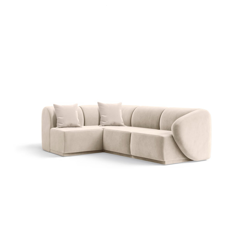 4 Seater Velvet Sofa & Chaise