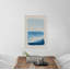 Blue flows iii-impression sur toile encadrée-30011123