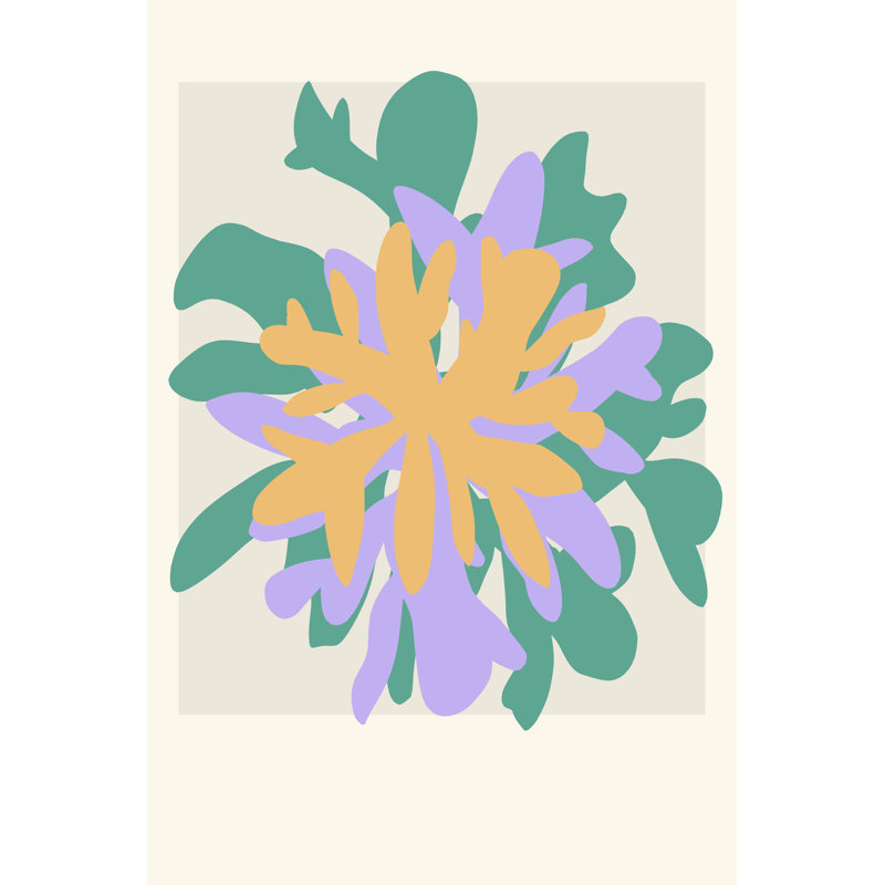 Coral Bloom II by Melissa Wang - Painting, 46 cm H x 30 cm W, Wrapped Canvas