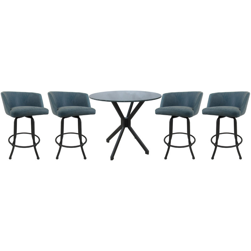 Ensemble repas pour 4 personnes Margaret, Gris