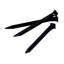 Bordure de piquets de terrasse noire H 9,5 po x l 0,75 po-88451888