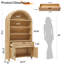 Bibliothèque de rangement arquée 73,6 "
