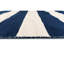 Tapis rayé bleu / blanc tissé à plat à la main Jonathon-89486410