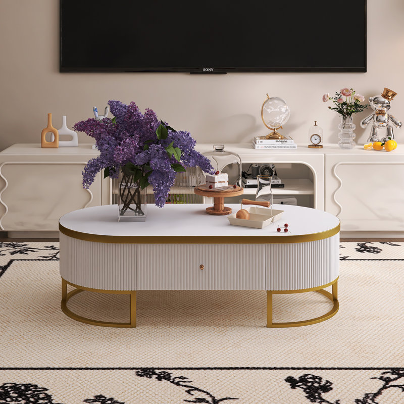 Table basse moderne avec tiroirs 47,20 "
