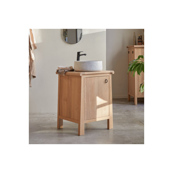 Solid teak chest of drawers with 3 drawers - Living room furniture -  Tikamoon