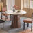 Creative rock board solid wood dining table-168357449