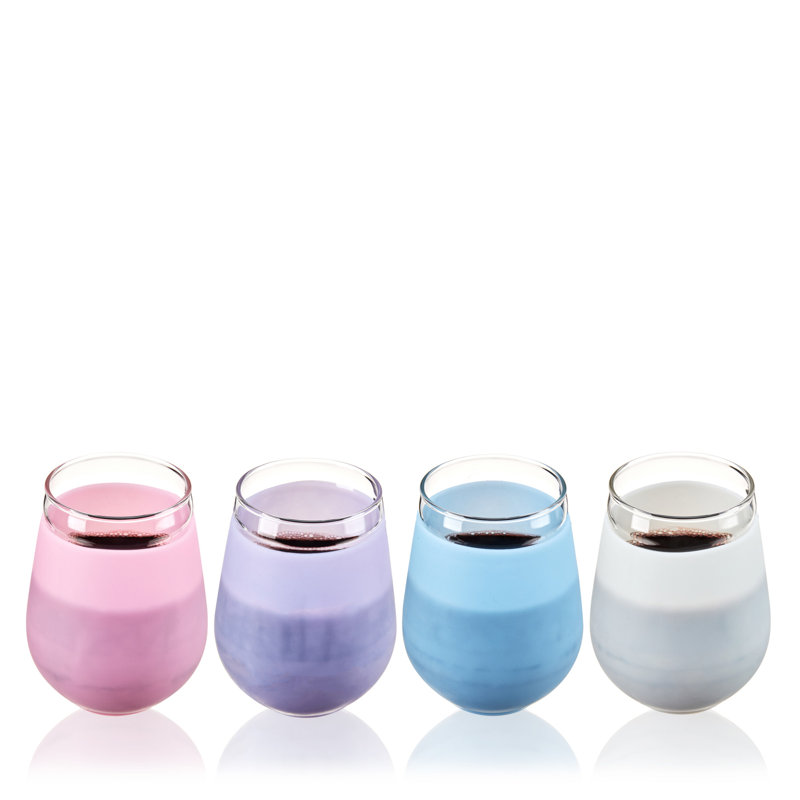 Verres à vin Flexi, en multicolore