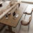 Nut-brown Rectangular Solid Wood writing desk-117986754