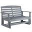 Loveseat Patio Glider Bench,Comfortable Outdoor Bench-1892388974