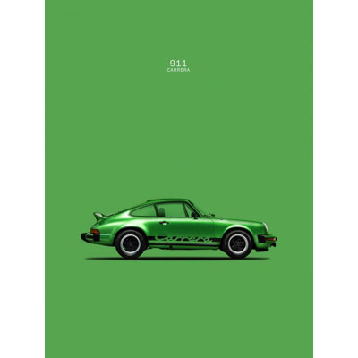 Reproduction d'affiche verte de la Carrera de 911 par Mark Rogan (24 x 36) RGN113113