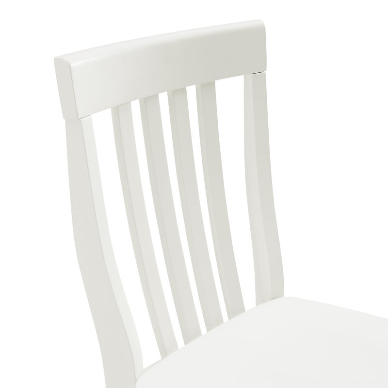 Diamondback Solid Wood Counter Stool, Counter Stool (24" Seat Height), White