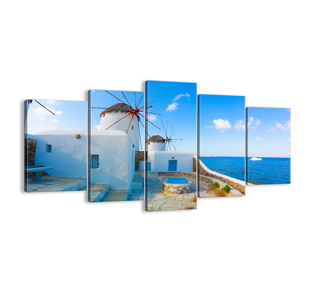 5-tlg. Leinwandbilder-Set - Fotografie „Blue Wind from the Sea”