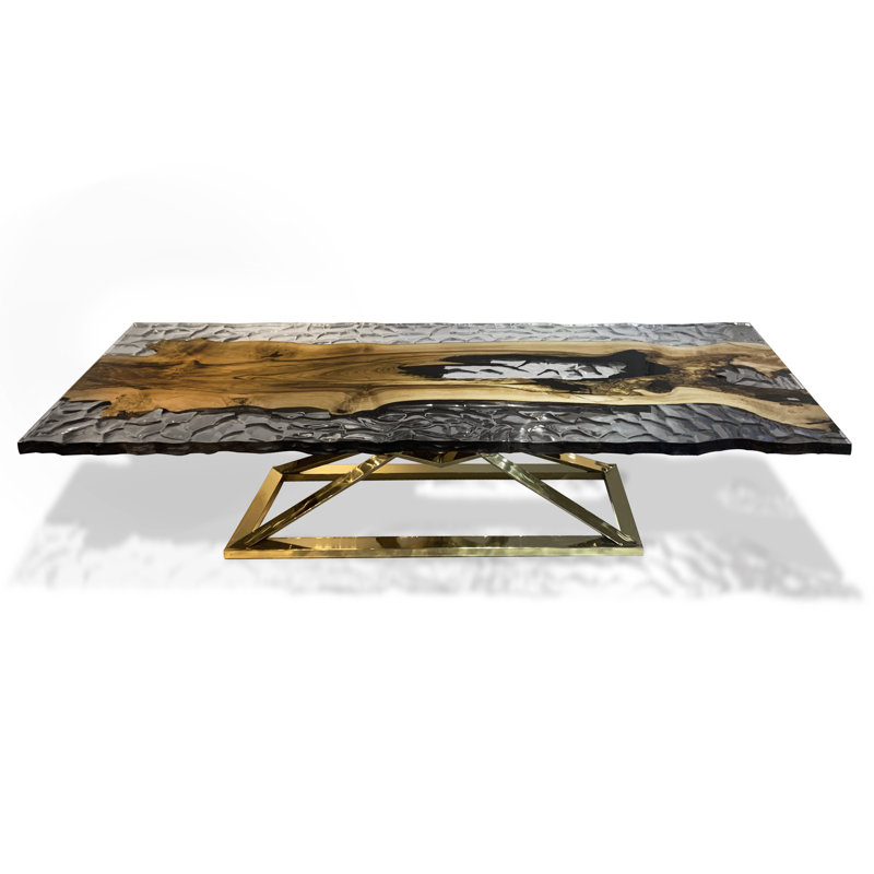 Abruzzo Walnut Wood Dining Table, 48" W x 108.3" L