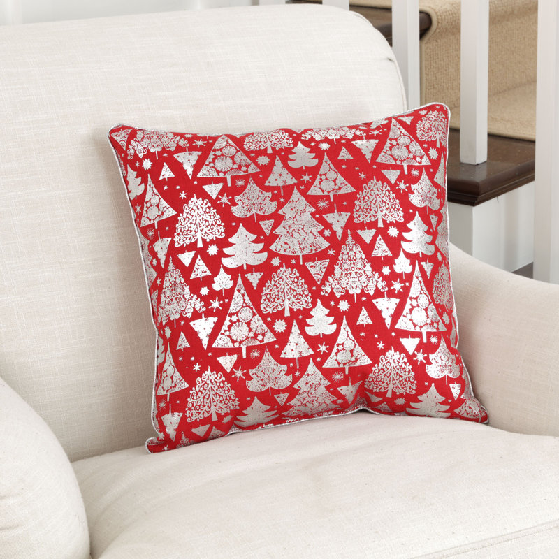  Square Pillow Cover & Insert, Red